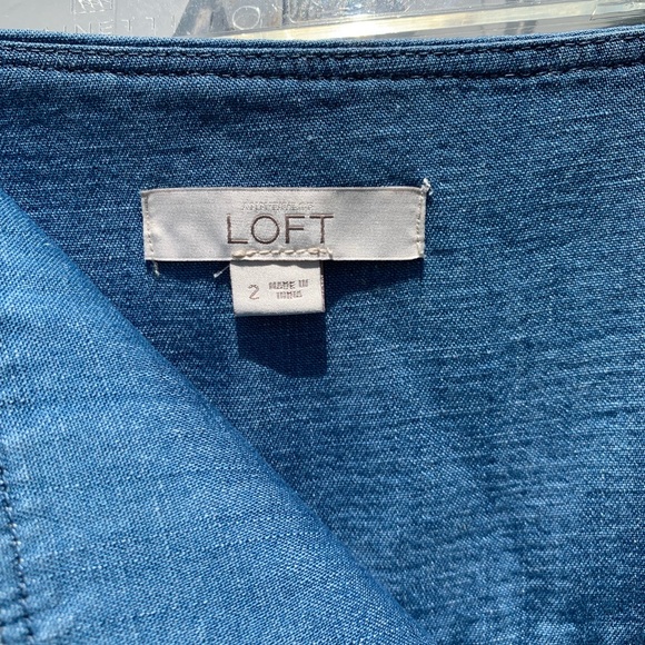 Flirty & Fun Loft Side Zip Denim Mini - Picture 5 of 7